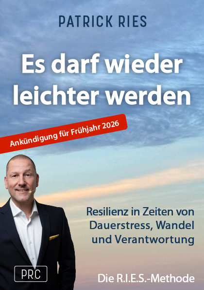 Buchankündigung - Patrick Ries: Es darf wieder leichter werden